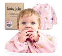 Nombear Waterproof Baby Weaning Bibs with Sleeves for 6-24 Months, 1 Pack
