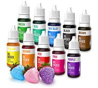 Nomeca Upgraded Oil Based Food Coloring for Chocolate, 10 Colors for Melted Candy, Edible Dye for Baking, Decorating Cakes, Cookies, Icing, Fondant, Meringues