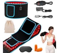 Nomend Weight Loss Belt Red Light, Lumalean Pro Slimming Belt, Portable 660nm 850nm Home Heating Wrap Belt, Tighten Loose Skin and Firm Your Waist, for Menopause Belly, Waist, Thigh, Arms Etc (Blue)