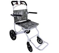 NOMIGO Lightweight Wheelchair for Adults Compact Wheelchair with Removable Footrests Folding Transit Travel Wheel Chair Net Carry Weight Only 9kg White