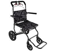 NOMIGO Lightweight Wheelchair for Adults, Compact Wheelchair with Removable Footrests, Folding Transit Travel Wheel Chair Net Carry Weight Only 9kg Black
