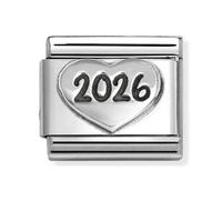 Nomination Classic Symbols Silver 2026 Heart Charm 330101/97