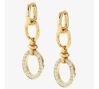 Nomination Affinity Gold Plated Link Dropper Earrings 028608/012