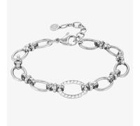 Nomination Affinity Stainless Steel Cubic Zirconia Oval Link Bracelet 028603/001