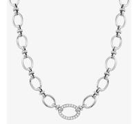 Nomination Affinity Stainless Steel Cubic Zirconia Oval Link Necklace 028606/001