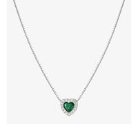 Nomination All My Love Sterling Silver Green Heart Necklace 240302/014