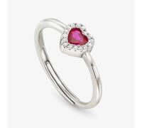 Nomination All My Love Sterling Silver Red Heart Halo Adjustable Ring 240300/006