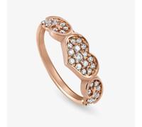 Nomination Angel Rose Gold Plated Sparkling Flying Heart Ring 145380/011/022