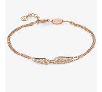 Nomination Angel Rose Gold Plated Sparkling Wing Double Bracelet 145336/011