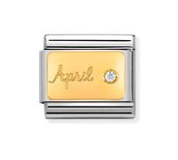 Nomination April Diamond Birthstone Charm