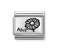 Nomination CLASSIC Composable Plates April Flower Charm 330112/16*