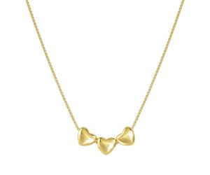 Nomination Armonica 3 Hearts Gold Tone Necklace 1.5 x 0.45cm, 36-42cm