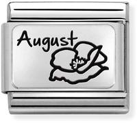 Nomination CLASSIC Composable Plates August Flower Charm 330112/20
