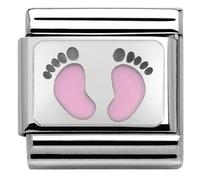 Nomination Baby Pink Footprints Charm