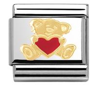 Nomination Bear With Heart Charm