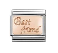 Nomination CLASSIC Rose Gold Engraved Best Friend Charm 430108/16
