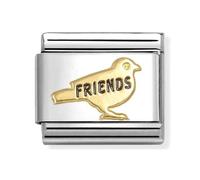 Nomination Bird Friends Yellow Gold Charm