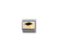 Nomination CLASSIC Gold Daily Life Black Graduate Hat Charm 030223/08