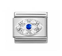 Nomination Blue CZ Eye Silver Shine Charm