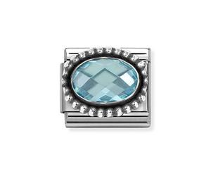 Nomination Blue Faceted Stone Charm
