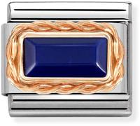 Nomination Blue Lapis Baguette Stone Charm