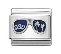 Nomination Blue Miami Sunglasses Silver Shine