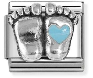 Nomination Blue Rounded Feet Charm