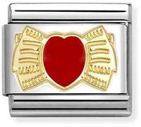 Nomination Bow Red Heart Charm