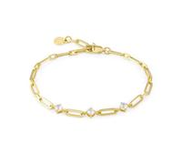 Nomination Chainofstyle CZ Gold Tone Stainless Steel Bracelet 21cm