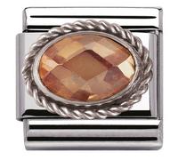 Nomination Champagne Cubic Zirconia Charm - Stainless Steel