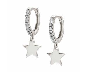 Nomination Chic & Charm Sterling Silver Star CZ Hoop Earrings