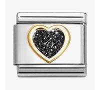 Nomination CLASSIC Black Glitter Heart Charm 030220/10