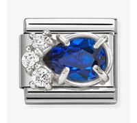 Nomination Silver Blue CZ Drop Charm