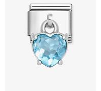 Nomination Blue Heart Crystal Charm