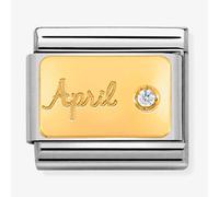 Nomination April Diamond Birthstone Charm