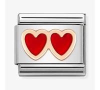Nomination CLASSIC Composable Double Red Heart Charm 430202/13