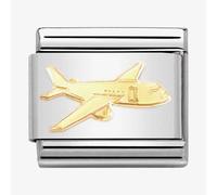 Nomination Gold Plane Charm
