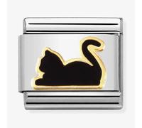 Nomination Black Cat Charm - Stainless Steel