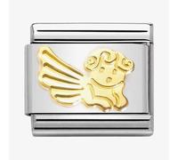 Nomination Yellow Gold Diamond Coated Angel Charm