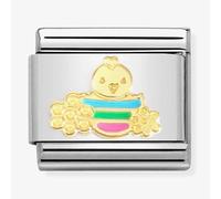 Nomination CLASSIC Composable Gold Easter Chick with Flowers Charm 030272/75