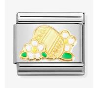 Nomination CLASSIC Composable Gold Easter Egg with Flowers Charm 030272/77