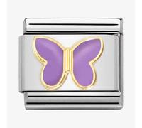 Nomination CLASSIC Composable Gold Lilac Enamel Butterfly Charm 030285/60