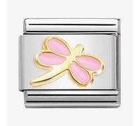 Nomination CLASSIC Composable Gold Pink Enamel Dragonfly Charm 030285/54