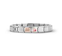 Nomination Classic Composable Happy Birthday & Cupcake Bracelet - Silver