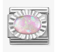 Nomination CLASSIC Composable Oval Pink Opal Fluted Bezel Charm 330507/38