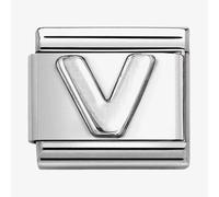 Nomination CLASSIC Composable Oxidised Silver Letter V Charm 330113/22