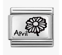 Nomination CLASSIC Composable Plates April Flower Charm 330112/16*