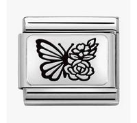 Nomination CLASSIC Composable Plates Butterfly with Flowers Charm 330111/22