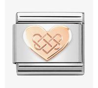 Nomination Celtic Knot Heart Rose Gold Charm
