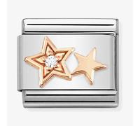 Nomination Rose Gold Double Star Charm